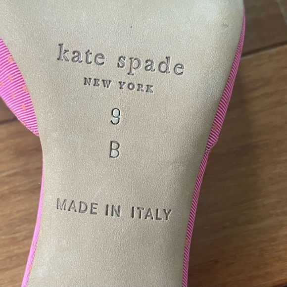 Kate Spade Pink Striped Women's Heels - Picture 6 of 7